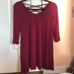 FLOWY RED DRESS